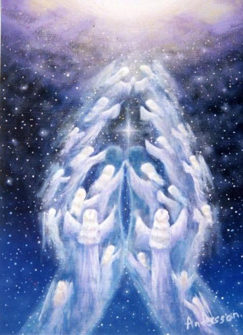 Healing hands bring Divine energy to those in pain.