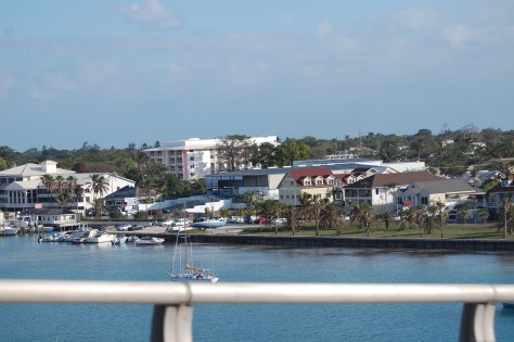 Bahama shore from ship