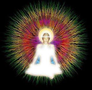Radiating energy and light as you meditate or chant