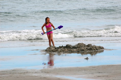 Digging in the sand