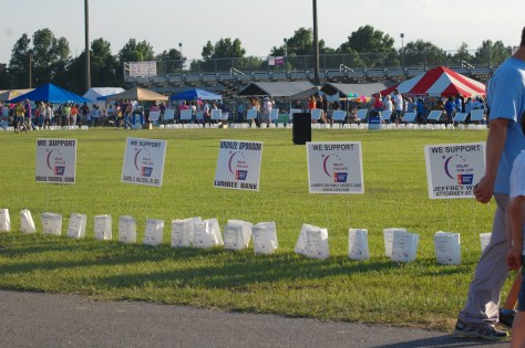 Raly for life at fairgrounds