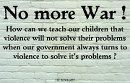 No More War!