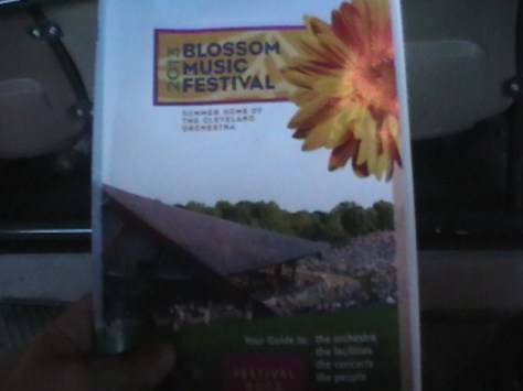 Program from Blossom Music Center