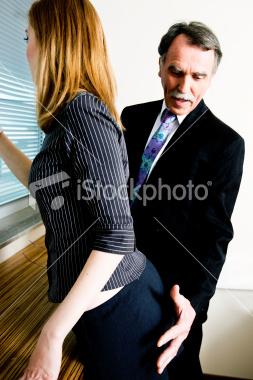 If anything like this has ever happened to you in the workplace, report it. No man has the right to touch you in any unwanted way. 