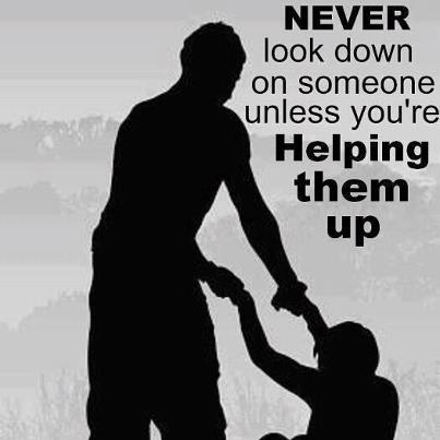 Let's help all victims up!