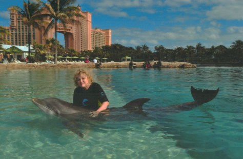 I played with Jill, my dolphin friend
