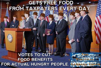 Don't cut food stamps or shut down our government.