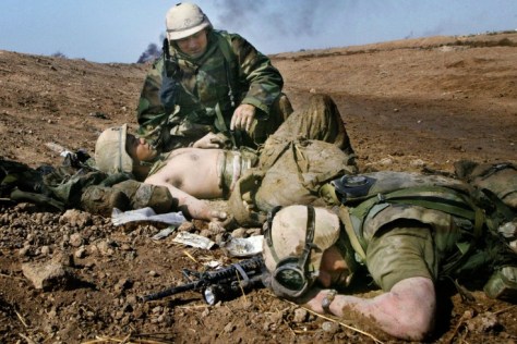 Wounded or dead solders