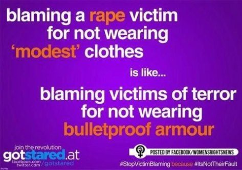 Blaming the victim