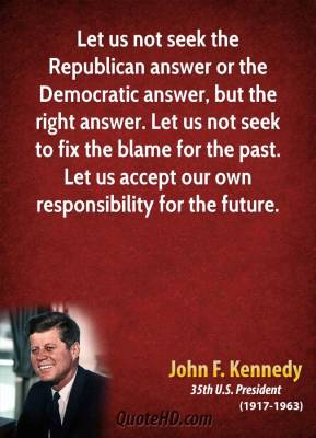 JFK's thoughts on how the government should operate.