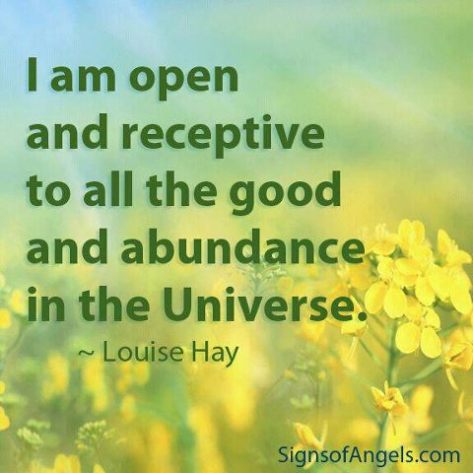 Affirmation by Louise Hay.