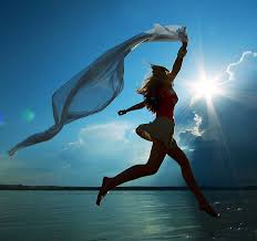 Running at the beach