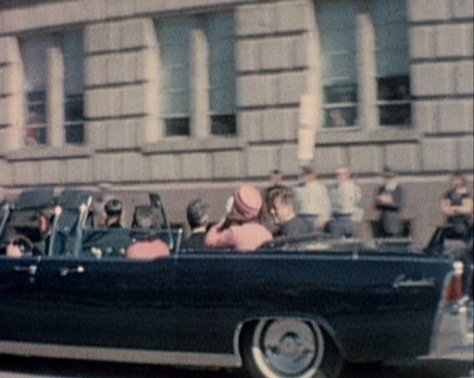 The Kennedy Motorcade before the assasination.