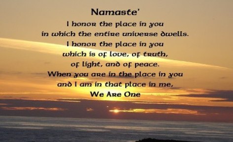 The Divine bows to the Divine in you.