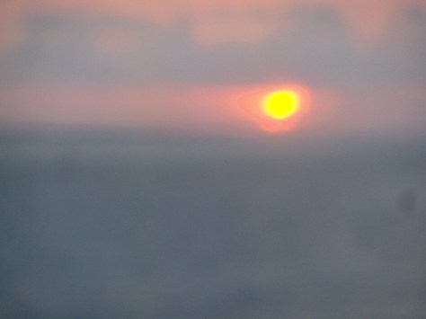 Carribean sunset at sea. Photographed and copyrighted by Barbara Mattio