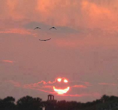 The sun is enjoying its weekend.