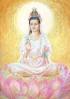 Kuan Yin in her white robes.