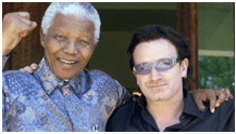 mandela and bono