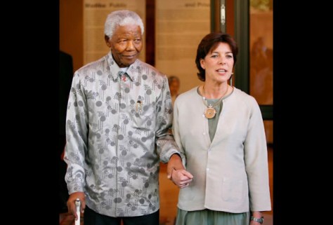 Nelson Mandela and Princess Caroline