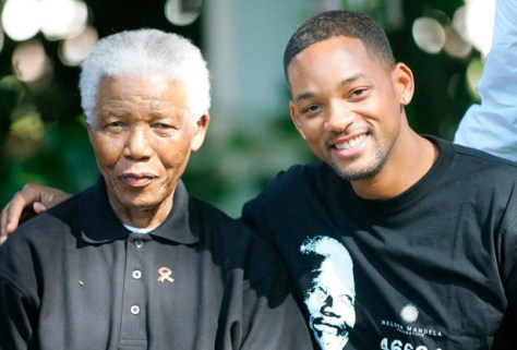 Nelson Mandela and Will Smith