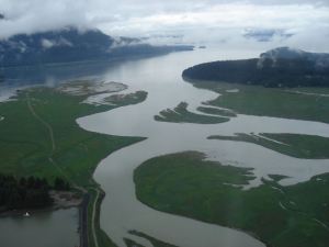 Mendenhall River Estuary Photo at edge.alaska.edu