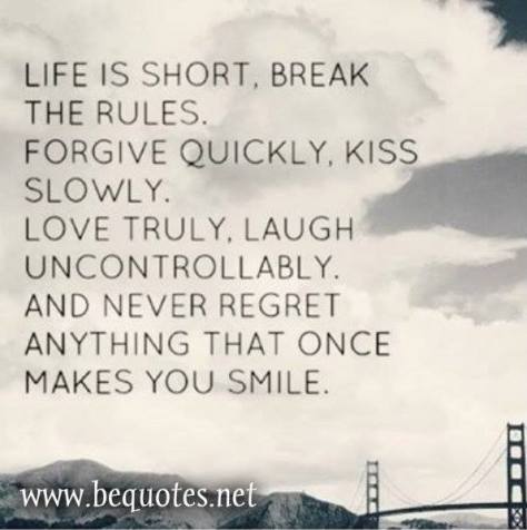 Make you life as full of love as possible, and share it with others.