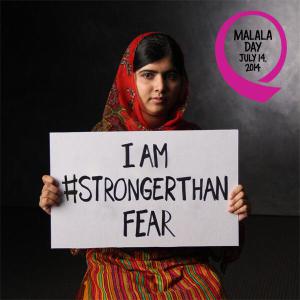 Malala Yousafzai knows fear, but she has overcome it.