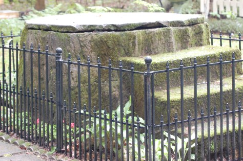 Inspiration stump at Lily Dale. Photographed and copyrighted by Barbara Mattio 2014