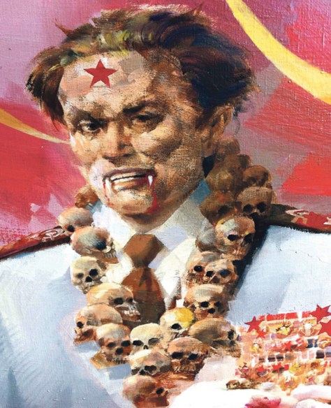 Portrait of Josip Broz Tito Head of former Communist Yugoslavia Painting in oil: Charles Billich