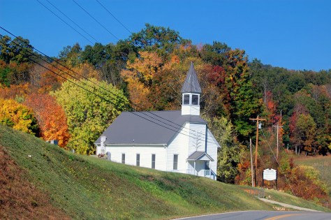 Church in Blue Ridge Parkway. Photographed and copyrighted by Barbara Mattio 2012