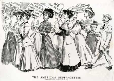 The Suffragettes earned us the right to vote.