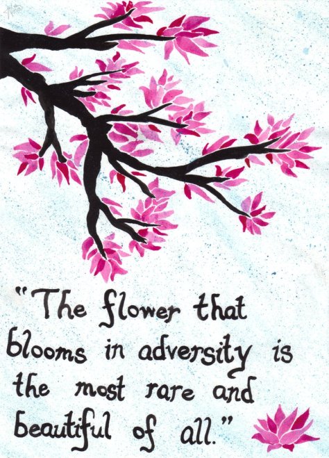 the flower...