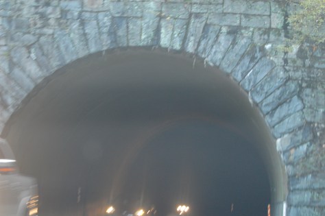 There are many tunnels going through the mountains. Photograph and copyright by Barbara Mattio 2015