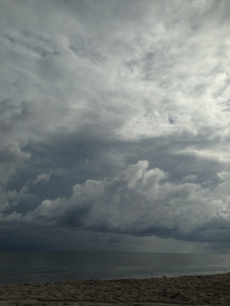 The suffering of humankind. The storm sweeping the ocean. Photograph and copyright by Barbara Mattio 2015