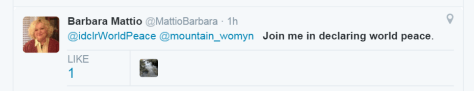 declare world peace twitter cap