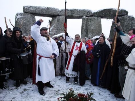 Druids at stonehenge