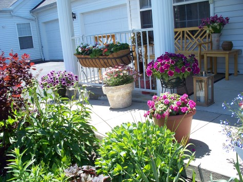 Front Porch and Garden Avon OH Photograph and Copyright Barbara Mattio 2009