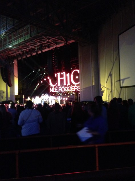 The opening band Chic. Photographed and copyright by Barbara Mattio, 2016