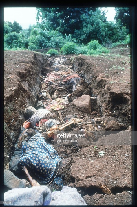 Rowanda Mass Grave. So many Tutsies are murdered they can't be bothered burying each one.