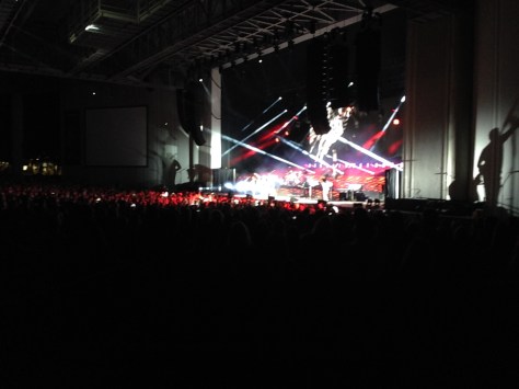 Simon in silhouette stage right. Photograph and copyright by Barbara Mattio, 2016