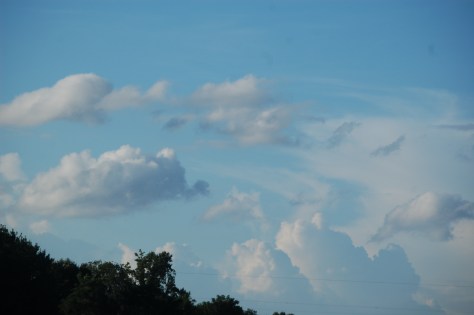 I love watching the clouds float across the blue skies. Photograph and copyright by Barbara Mattio 2016
