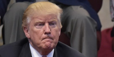 Republican presidential nominee Donald Trump listens to a speaker during the Midwest Vision and Values Pastors and Leadership Conference at the New Spirit Revival Center in Cleveland Heights, Ohio on September 21, 2016. / AFP / MANDEL NGAN (Photo credit should read MANDEL NGAN/AFP/Getty Images)