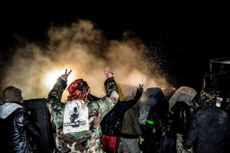 By staying on message and advancing through prayer and ceremony, Standing Rock’s pipeline protesters, or water protectors, have offered the world a template for resistance. PHOTOGRAPH BY ROB WILSON