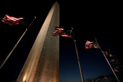 The Washington Monument stands at the National Mall on December 02. The National Park Service announced that day that the monument will remain closed until 2019 for updating the elevator system in the structure. Getty